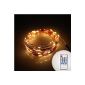Dreamy Lighting 10m 100 LED Flexible Waterproof LED light string copper wire with LED Controller & Power Supply - Warm White