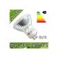 60 LED Spot GU10 230V 3.5 Watt Warm White GU10 3.5W Spot Light Bulb
