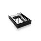 ICY BOX IB-2216StS SATA hard drive caddy for 6,3cm 2.5Zoll HDDs SSDs in 3.5Zoll bay hot-swappable Easy Alu Kunsstoff black (Accessories)