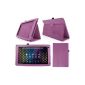 DURAGADGET purple leather look pouch + rear holding stand for Archos 101 NEON Touchpad 10.1 inch Android 4.2 3G / WiFi (NOT COMPATIBLE with Titanium models, Platinum, Cobalt and Xenon) (Electronics)