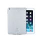 iPad Air Cover Silicone Skin Case Cover with Smart Cover for Apple iPad Air recess (transparent white matt)