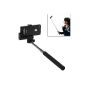 Patuoxun® selfie extendable stick / monopod Photo / telescopic-Perche 2 In 1 Bluetooth + Camera Remote Shutter Release Monopod Extensible Boom - Self-Portrait Self-Extendable Telescopic Pole Shooting Adjustable Handheld Monopod Pole Arm Holder - Iphone 4S / 5 / 5S / 5C / iphone iphone 6 6 addition, Samsung Galaxy S5 / S4 / S3, Note 2 / Note 3 / NOTE 4, HTC One X One M7 M8, Sony Ericsson Xperia L39h, L36h, Nokia LumiEtc.  Phone and Digital In 6 Inch (Electronics)