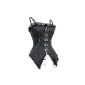 r-dessous vintage corsage corset black bustier Gothic Steampunk Shirt Corsagentop lingerie (Textiles)
