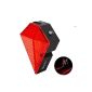 OxyLED® BTL-10 Rechargeable Tail Light Bike Cycling Safety Zone 8 LED taillight with 2 red laser (Electronics)