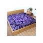 Celtic Pentacle Bedspread / purple, pentagram, gothic bracelet, cotton, over (household goods)