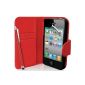 Supergets Case flap / portfolio Shield Stylus Cleaning Cloth for Apple iPhone 4 / 4S (Electronics)