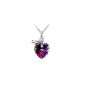 Crystal Love Heart Pendant Necklace Swarovski Elements Valentine Gift ...