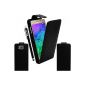 BAAS® Samsung Galaxy Alpha - Case Leather Flip Case Cover + Stylus for Capacitive Touch Screen (Electronics)