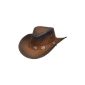 Scippis Rugged Earth Leather Hat Cowboy Hat Cowboy Hat, Tombstone, S-XL (Misc.)