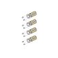 Aukru® 4 pieces G9 64SMD LED Lamp 3W, Warm White - SMD LED lamps, 64 x 3014 SMD LEDs - 360 ° viewing angle Replaces 25W (electronic)