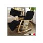 SoBuy FST16-Sch rocking chair with adjustable footrest design, Rocking Chair, Recliner, Birch Hose (Black) + free side pocket!  (Kitchen)