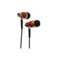 Headsets / in-ear headphones in natural wood with soundproof micro Symphonized Premium NRG (Black) (Electronics)