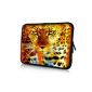 Luxburg® Design Laptop Case Laptop Case Sleeve for 17.3-inch (in 10.2 | 12.1 inches | 13.3 inches | 14.2 | 15.6 | 17.3 inches), Design: Leopard