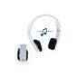 Tec.Bean Wireless stereo music Bluetooth 4.0 headphones Lithium battery, charging time Built: about 3 hours, play / talk time about 7 hours, standby time is about 48 hours White (Electronics)