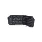 DONZO® IBK-03 Foldable Universal Mini BT v3.0 Bluetooth keyboard (German keyboard layout, QWERTY) Keyboard (HID) suitable for Smartphone | Smart TV | Laptop / PC | almost all devices and mobile phones!  - Black (Electronics)