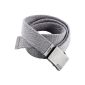 PEARL urban fabric belt with metal buckle, gray, 120 cm (Electronics)