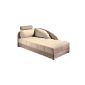 iovivo upholstered couch 5-zone innerspring upholstery, cappuccino, HEADBOARD LEFT, CA.80X200 CM