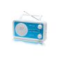 Muse M-05BL Portable Radio FM / MW / LW / SW analog tuner Sector or battery Blue (Electronics)