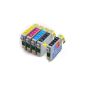 5 High Capacity Premium Quality 100% Compatible 17ml ink cartridges for Epson Stylus C64 C84 C66 C86 CX6400 CX6600 CX3600 CX3650 CX4600 TO441 TO442 TO443 TO444 TO445 (2noir 1cyan + + + 1magenta 1jaune) (Electronics)