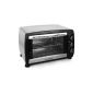 Klarstein Omnichef 45 mini-oven 45-liter mini oven with spit, baking tray and grill (2000W, timer, stainless steel) black (household goods)