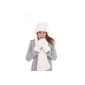 Ladies Rose faux fur hat gloves scarf Millie Stylish winter (Textiles)