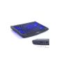 Notebook Laptop Cooler with 5 einstelbaren fan / 2x USB Hub with Blue LED for 15 