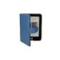 The original Gecko Covers Luxury Kobo Glo sleeve for the new Kobo Glo E-Reader Ebook Cover Case in the color blue / black - blue / black - in a practical book style with original Gecko application and automatic wake up and sleep function.  (Automatic A-and off) (Electronics)