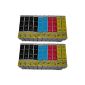 E715_2_FR 20x Pack 20 Cartridges Compatible for Epson Stylus T0711 T0712 T0713 T0714 replace T0715 (Office Supplies)