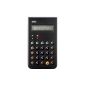 Brown GNI 001BK cult calculator, Dieter Rams, 8-digit LCD display, including hardshell sliding cover, black (Office supplies & stationery)