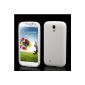 White Silicone Case Cover Samsung Galaxy S4 (GT-i9500 / i9505 LTE / Duos i9502 / Google Edition / S4 Value Edition GT-i9515) - Protector Case + Screen Protector Film 2 (Electronics)