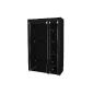 Songmics XL Cupboard wardrobe wardrobe closet Black 110 x 45 x 175cm LSF007 (household goods)