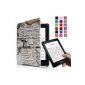 Kindle Voyage (7th generation) Protector Case - Ultra Slim Fintie Lightweight Protective Carrying Case Cover with auto sleep / wake function stand function only suitable for Kindle Voyage, Map Design