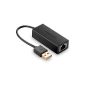 Ugreen USB 2.0 to 10 / 100Mbps Ethernet network adapter for Chromebook, PC or Laptop (Black B) (Electronics)