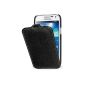 Goodstyle UltraSlim Case Leather Case for Samsung Galaxy S4 Mini (i9195), Black (Wireless Phone Accessory)