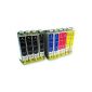 10 cartridges for Epson T0711 T0712 T0713 T0714 suitable for Epson Stylus Office