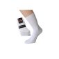 Ladies socks without rubber white or mottled 100 cotton lace hand stitched, 10 pair (Textiles)