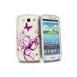 Master Accessory Silicone Case for Samsung Galaxy S3 i9300 Purple Butterfly (Accessory)
