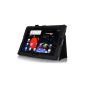 ELTD® high quality PU Leather Case Cover For Lenovo IdeaTab Tablet With Stand A10-70 7600F / Cover Stand / stand function (Black) (Electronics)