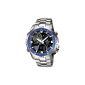 Casio - EMA-100D-1A2VEF - Building - Men Watch - Quartz Analog - Black Dial - Silver Bracelet (Watch)