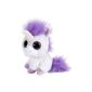 Sweet and Sassy Unicorn white plush toy with glitter eyes, stuffed animal sitting about 13 cm (toys)
