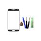 Grey External Display Glass Glass for Samsung Galaxy Note 2 N7100 + Tool Kit + box + tape (Electronics)