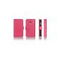 AVANTO Wallet Case for Samsung Galaxy S3 Structure mini I8190 Pink (Electronics)