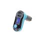 VicTsing Bluetooth Car Kit MP3 Player FM Transmitter with Micro Call Handsfree, Dual USB Charging 5V / 2.1A output, Micro SD / TF Card Reader Slot AUX IN for all Bluetooth mobile phones (iPhone 4, 4S, 5, 5S, 6 6 Plus, Samsung Galaxy S3 S4 S5 Note 2 March Sony Xperia Z L39H Z1 L36h Z2 HTC One X One M7 and M8 etc.) (Electronics)