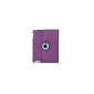 iPad 3 & 2 Cover 360 ° + Screen Protector + Pen Case Smart Cover Case (purple)