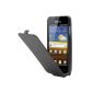 Samsung ETUISMI9070 Case Flap Leather Case for Samsung Galaxy S Advance I9070 Black (Accessory)