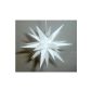 A1e, white, poinsettia Herrnhut interior, plastic, 13 cm, white, advent star, star, star, Advent, Christmas, original Moravian Star
