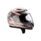 Protect Wear SA03-PK-S Children motorcycle helmet, full-face helmet, size S, pink / silver gloss (Automotive)