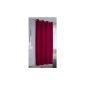 Novum fix curtain, curtain for darkening with thermal effect, chrome grommets, see-through and opaque, 140 x 245 cm (W x H), garnet 445. changes available on request !!!