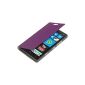 kwmobile® practical and chic flap protective case for Nokia Lumia 930 in Violet (Wireless Phone Accessory)