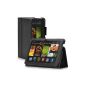 Bestwe Ultra Slim Protective Leather Flip Case Case Case for Kindle Fire HDX 8.9 Tablet with stand function - Multi Color Options (Kindle Fire HDX 8.9 Tablet, Black)